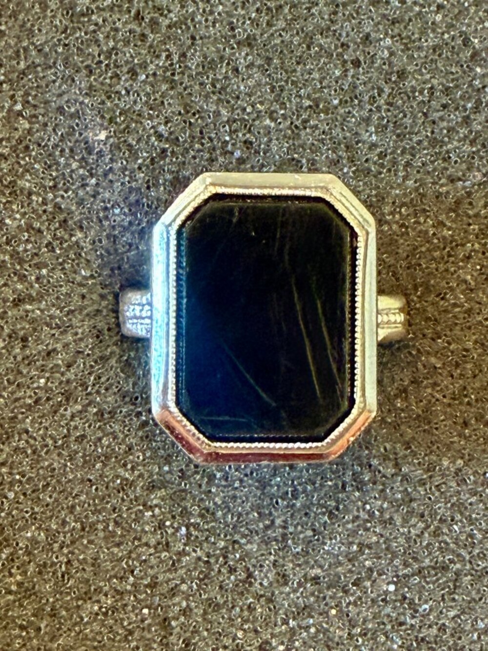 Onyx Sterling Silver Ring